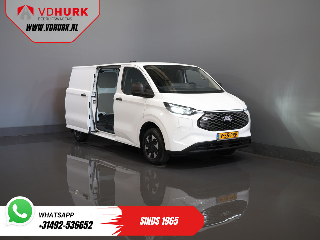 Ford E-Transit Custom L2 330 km WLTP LED/ Standkachel/ Stoelverw./ Snellader/ 2.3t Trekverm./ Carplay/ Climate/ Camera/ PDC/ Cruise 9