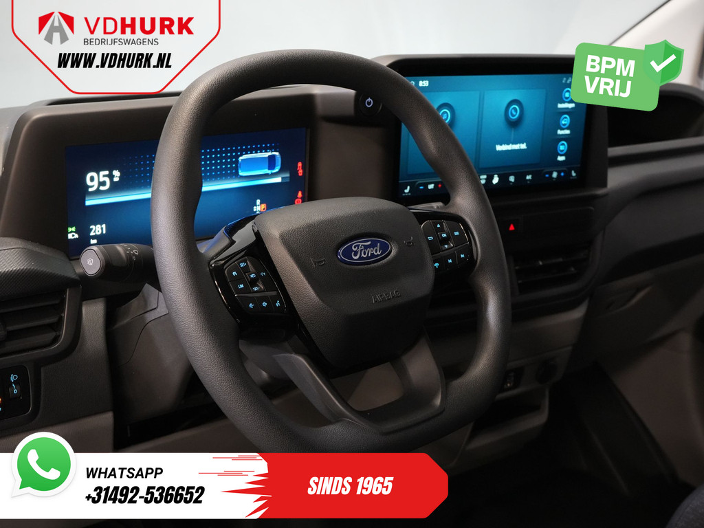 Ford E-Transit Custom Trend 65 kWh 330 km WLTP 218 pk Garantie t/m 2027/ LED/ Standkachel/ Snellader/ 2.3t Trekverm./ Stoelverw./ Carplay/ Climate/ Camera/ PDC/ Cruise 14