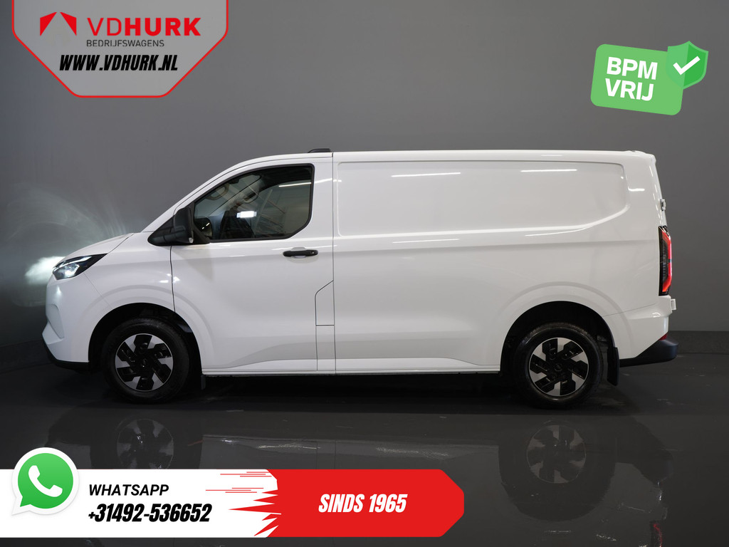 Ford E-Transit Custom Trend 65 kWh 330 km WLTP Garantie t/m 2029/ LED/ Standkachel/ Snellader/ 2.3t Trekverm./ Stuurverw./ Stoelverw./ Carplay/ Camera/ PDC/ Cruise 10