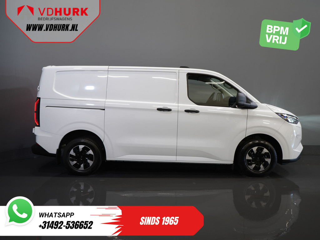 Ford E-Transit Custom Trend 65 kWh 330 km WLTP Garantie t/m 2029/ LED/ Standkachel/ Snellader/ 2.3t Trekverm./ Stuurverw./ Stoelverw./ Carplay/ Camera/ PDC/ Cruise 11