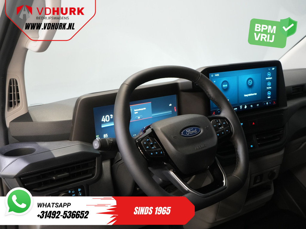 Ford E-Transit Custom Trend 65 kWh 330 km WLTP Garantie t/m 2029/ LED/ Standkachel/ Snellader/ 2.3t Trekverm./ Stuurverw./ Stoelverw./ Carplay/ Camera/ PDC/ Cruise 14