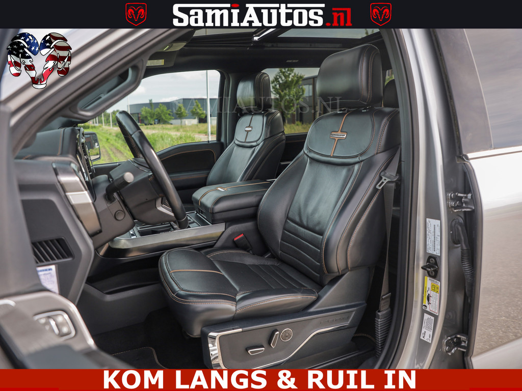 Ford F150 PLATINUM | MASSAGE | PANO | GROOTSCHERM | COMFORT STOELEN | ADAPTIVE CRUISE | DC | DUBBELE CABINE | 5 PERSOONS | DC | DASH CAM | MASSAGE | | De specialist in Amerikaanse pickâups in Nederland en Europa. 20