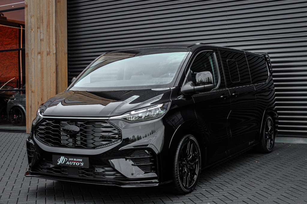 Ford TRANSIT CUSTOM 320 2.0 TDCI L2H1 MS-RT DC AWD DUBBEL CABINE BPM VRIJ / KUIPSTOELEN / DIRECT RIJDEN / NAVIGATIE / FULL BLACK 11