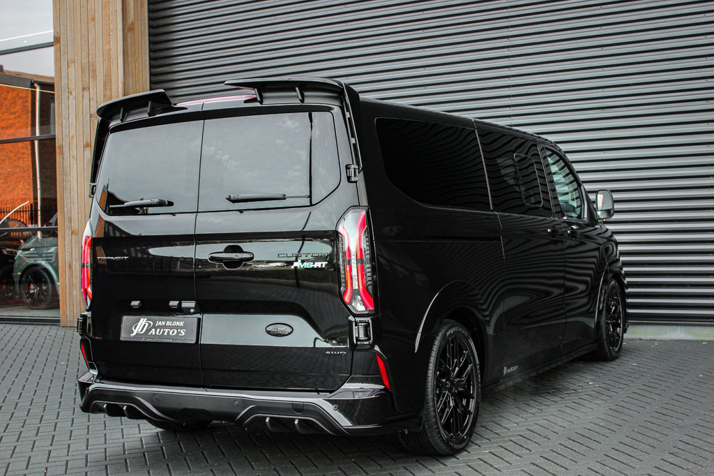 Ford TRANSIT CUSTOM 320 2.0 TDCI L2H1 MS-RT DC AWD DUBBEL CABINE BPM VRIJ / KUIPSTOELEN / DIRECT RIJDEN / NAVIGATIE / FULL BLACK 12