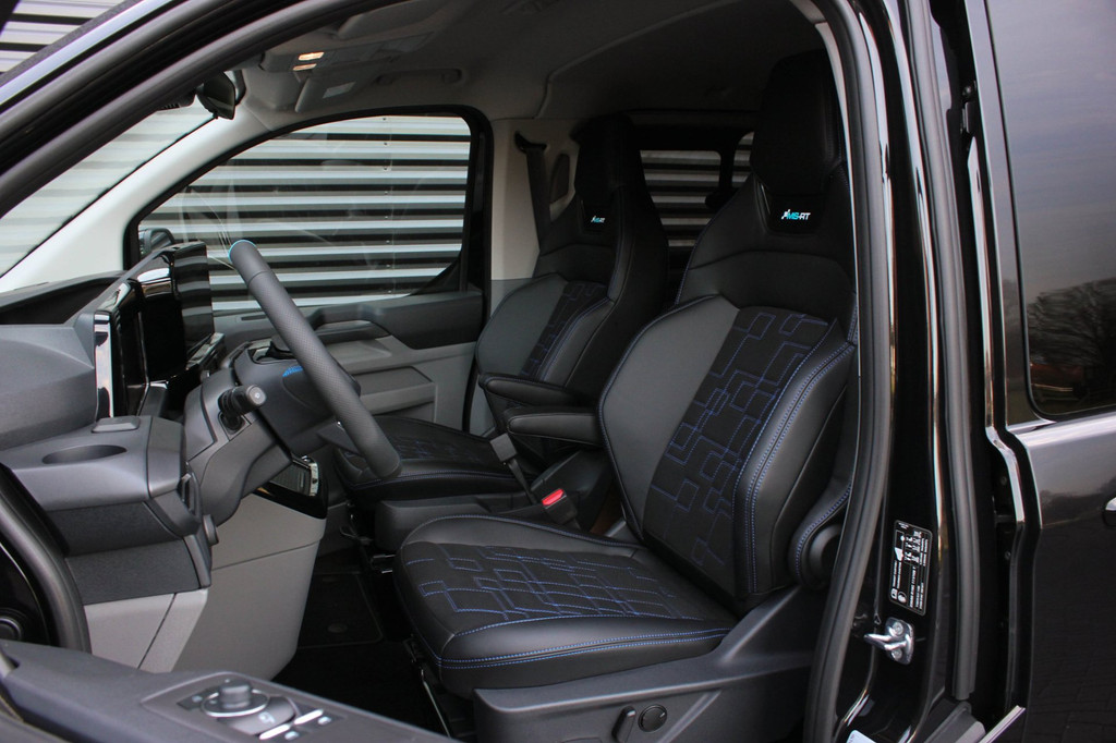 Ford TRANSIT CUSTOM 320 2.0 TDCI L2H1 MS-RT DC AWD DUBBEL CABINE BPM VRIJ / KUIPSTOELEN / DIRECT RIJDEN / NAVIGATIE / FULL BLACK 13