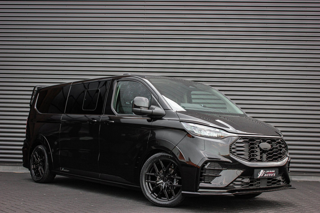 Ford TRANSIT CUSTOM 320 2.0 TDCI L2H1 MS-RT DC AWD DUBBEL CABINE BPM VRIJ / KUIPSTOELEN / DIRECT RIJDEN / NAVIGATIE / FULL BLACK 2