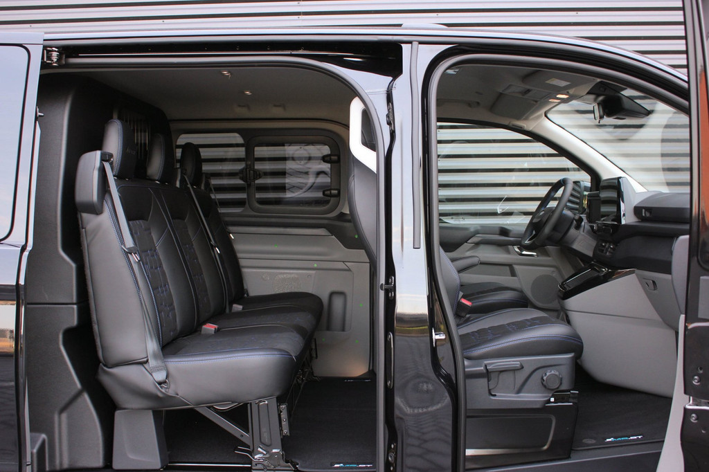 Ford TRANSIT CUSTOM 320 2.0 TDCI L2H1 MS-RT DC AWD DUBBEL CABINE BPM VRIJ / KUIPSTOELEN / DIRECT RIJDEN / NAVIGATIE / FULL BLACK 20