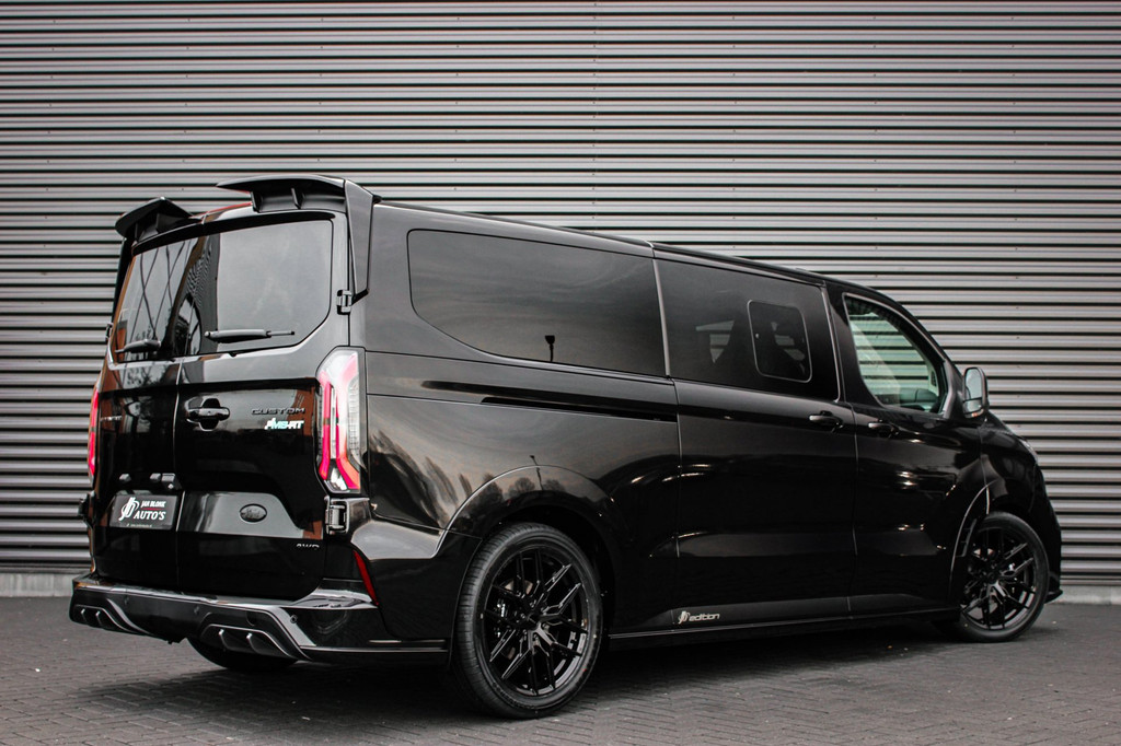 Ford TRANSIT CUSTOM 320 2.0 TDCI L2H1 MS-RT DC AWD DUBBEL CABINE BPM VRIJ / KUIPSTOELEN / DIRECT RIJDEN / NAVIGATIE / FULL BLACK 3