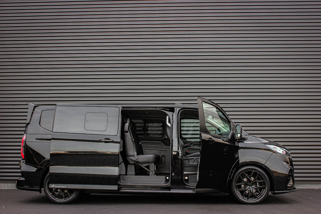 Ford TRANSIT CUSTOM 320 2.0 TDCI L2H1 MS-RT DC AWD DUBBEL CABINE BPM VRIJ / KUIPSTOELEN / DIRECT RIJDEN / NAVIGATIE / FULL BLACK 8