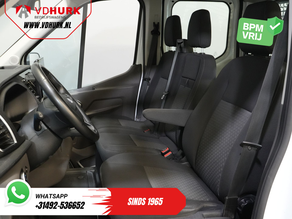 Ford Transit 2.0 TDCI 130 pk DC Dubbel Cabine Open Laadbak/ 7 Pers./ 3.0t Trekverm./ Carplay/ Cruise/ Climate/ Pick Up 12
