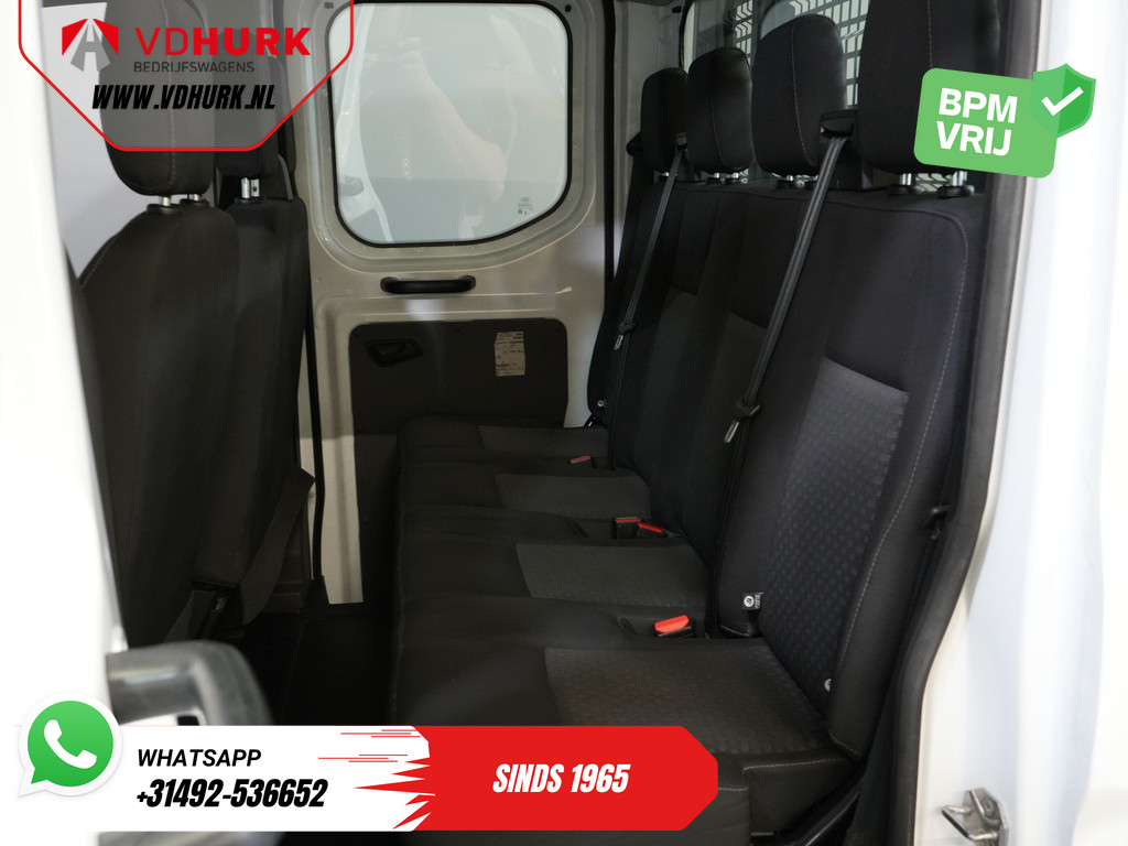 Ford Transit 2.0 TDCI 130 pk DC Dubbel Cabine Open Laadbak/ 7 Pers./ 3.0t Trekverm./ Carplay/ Cruise/ Climate/ Pick Up 17