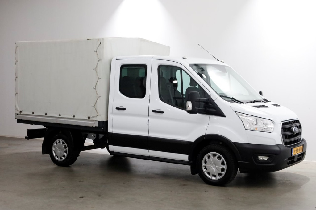 Ford Transit 2.0 TDCI 130pk L2H1 Trend D.C. Open Laadbak met huif 05-2020 12