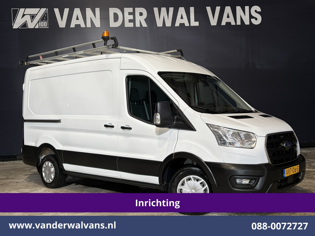 Ford Transit 2.0 TDCI 130pk L2H2 Inrichting Euro6 Airco | Omvormer | Imperiaal | Camera | Apple Carplay Android Auto, LED, Cruisecontrol, Verwarmde voorruit, Parkeersensoren, Bijrijdersbank