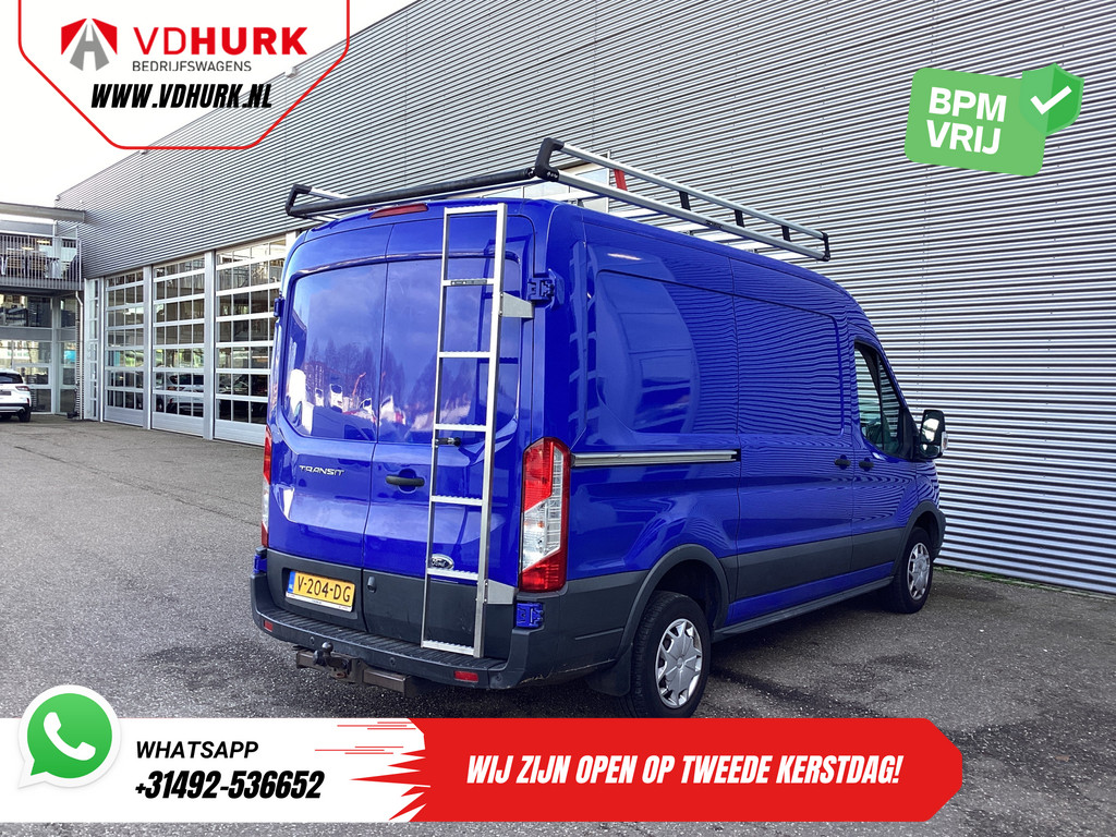 Ford Transit 2.0 TDCI 130 pk L2H2 Trend NL Auto/ 2xSchuifdeur/ Imperaal + Ladder/ Inrichting/ Cruise/ Camera/ Trekhaak/ PDC/ Airco 9