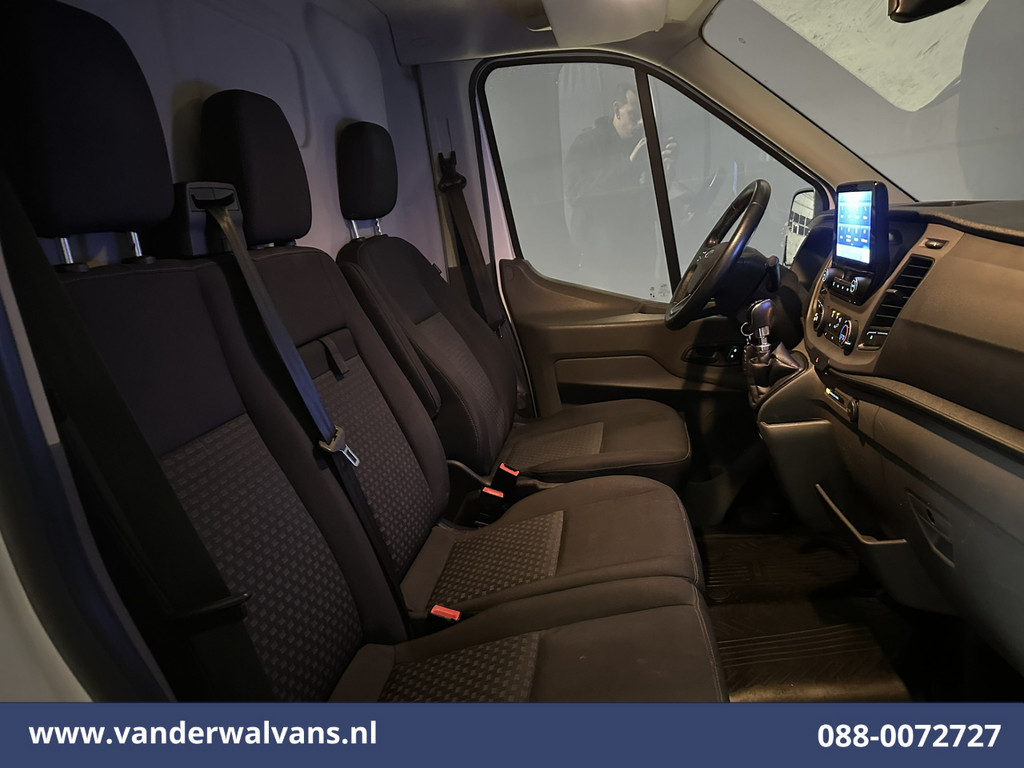 Ford Transit 2.0 TDCI 130pk L3H2 Euro6 Airco | Camera | Navigatie | Android Auto | Cruisecontrol | Parkeersensoren Stoelverwarming, Verwarmde voorruit, 2500kg trekvermogen, Bijrijdersbank 9