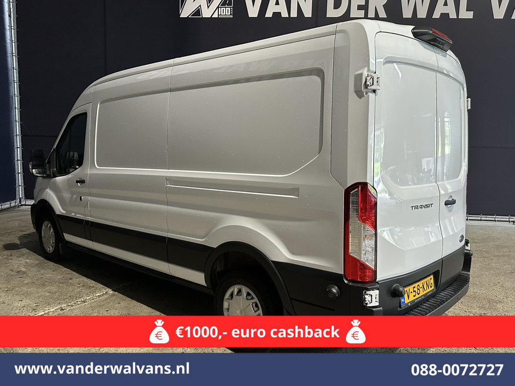 Ford Transit 2.0 TDCI 131pk L3H2 Euro6 Airco | Camera | Navigatie | Apple Carplay | Cruisecontrol Stoelverwarming, Verwarmde voorruit, Parkeersensoren, Bijrijdersbank, 2500kg trekvermogen 12