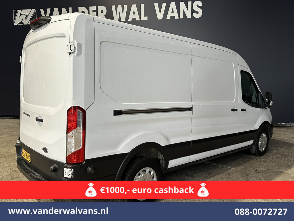 Ford Transit 2.0 TDCI 131pk L3H2 Euro6 Airco | Camera | Navigatie | Apple Carplay | Cruisecontrol Stoelverwarming, Verwarmde voorruit, Parkeersensoren, Bijrijdersbank, 2500kg trekvermogen 13