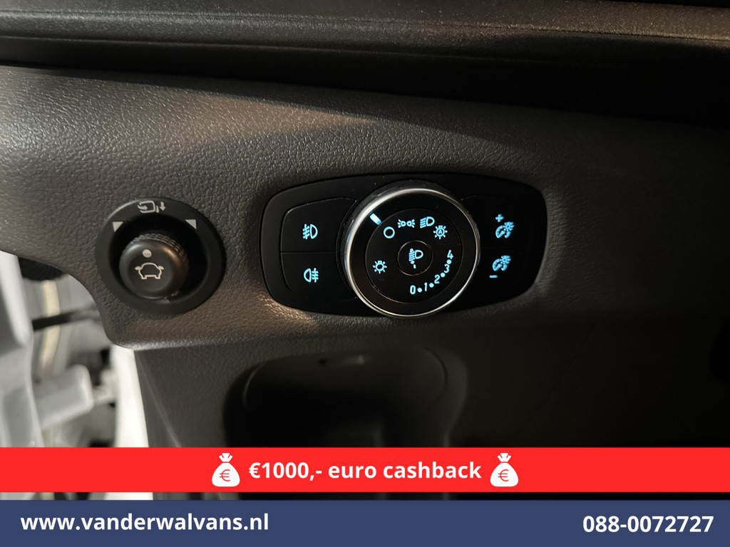 Ford Transit 2.0 TDCI 131pk L3H2 Euro6 Airco | Camera | Navigatie | Apple Carplay | Cruisecontrol Stoelverwarming, Verwarmde voorruit, Parkeersensoren, Bijrijdersbank, 2500kg trekvermogen 19