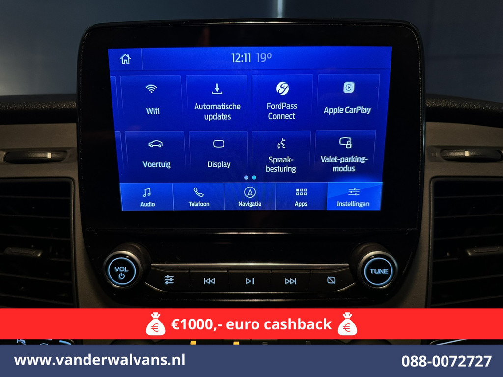 Ford Transit 2.0 TDCI 131pk L3H2 Euro6 Airco | Camera | Navigatie | Apple Carplay | Cruisecontrol Stoelverwarming, Verwarmde voorruit, Parkeersensoren, Bijrijdersbank, 2500kg trekvermogen 7