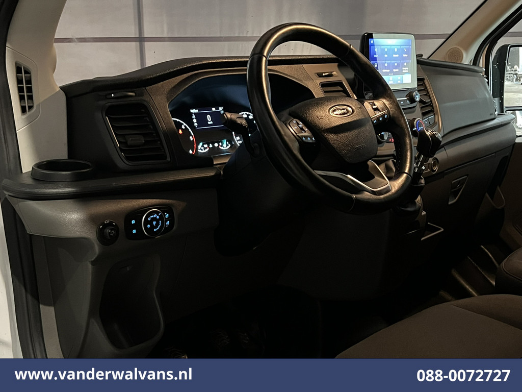 Ford Transit 2.0TDCI 131pk L4H3 Euro6 Airco | Camera | Navigatie | Apple Carplay | Android Auto | Cruisecontrol LED, Verwarmde voorruit, Stoelverwarming, Parkeersensoren, Bijrijdersbank 18