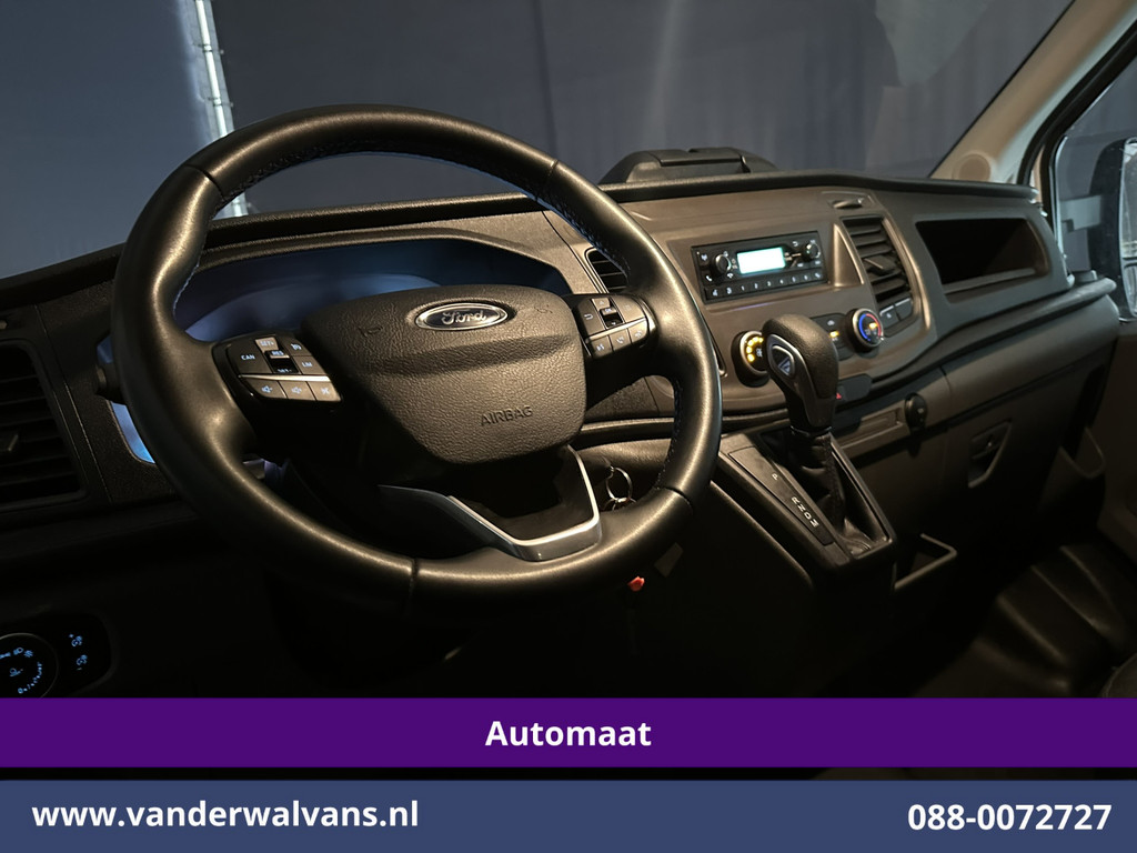Ford Transit 2.0 TDCI 170pk Automaat Bakwagen 232cm Hoog Laadklep Zijdeur Euro6 Airco | Cruisecontrol | 2800kg Trekhaak Verwarmde voorruit, Bijrijdersbank 17