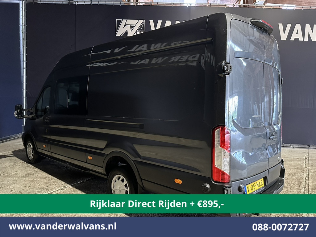 Ford Transit 2.0 TDCI 185pk L4H3 Dubbele Cabine Euro6 *Rijklaar Direct Rijden* Airco | 6-Zits | Camera | Cruisecontrol Parkeersensoren, 2800kg trekvermogen 10