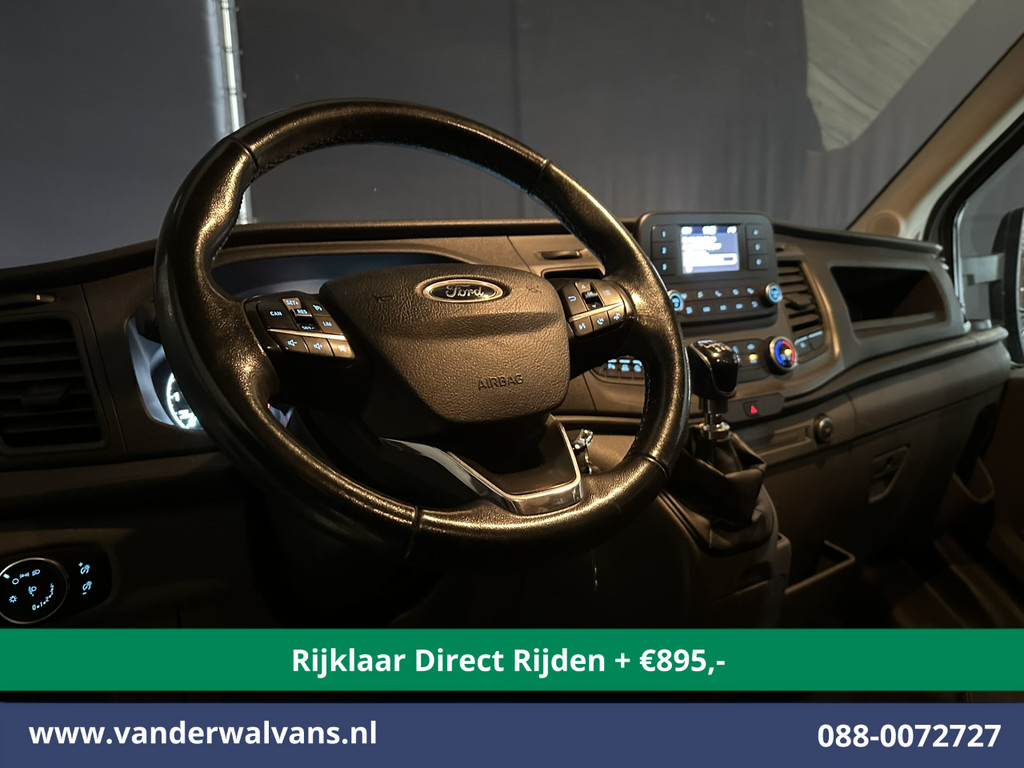Ford Transit 2.0 TDCI 185pk L4H3 Dubbele Cabine Euro6 *Rijklaar Direct Rijden* Airco | 6-Zits | Camera | Cruisecontrol Parkeersensoren, 2800kg trekvermogen 14