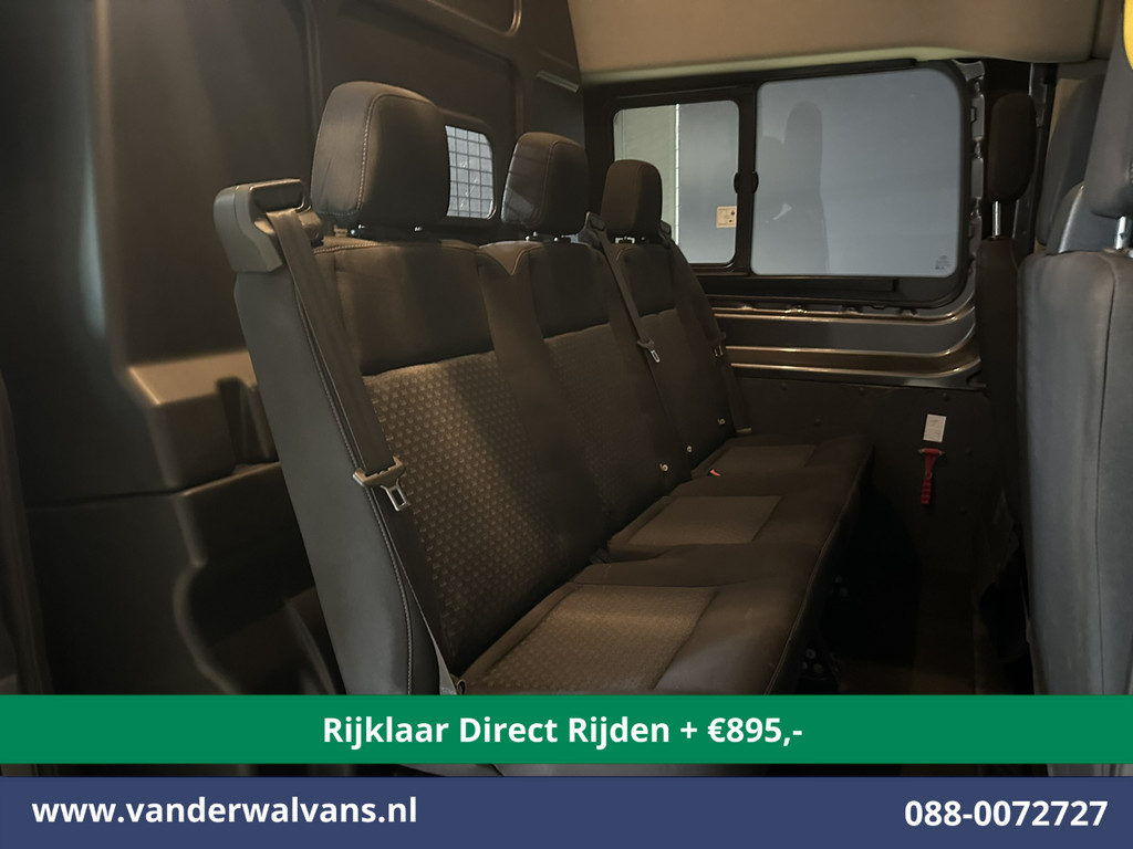 Ford Transit 2.0 TDCI 185pk L4H3 Dubbele Cabine Euro6 *Rijklaar Direct Rijden* Airco | 6-Zits | Camera | Cruisecontrol Parkeersensoren, 2800kg trekvermogen 2