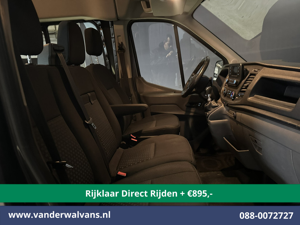 Ford Transit 2.0 TDCI 185pk L4H3 Dubbele Cabine Euro6 *Rijklaar Direct Rijden* Airco | 6-Zits | Camera | Cruisecontrol Parkeersensoren, 2800kg trekvermogen 3