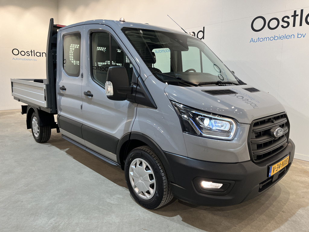 Ford Transit 2.0 TDCI L2H1 130 PK DC 6 pers. Trend Open Laadbak / Euro 6 / Airco / Cruise Control / Trekhaak / Camera / Xenon / 19.400 KM !! 17