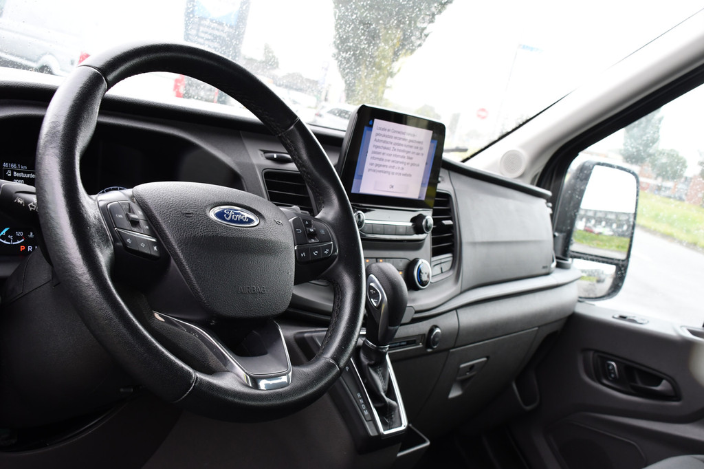 Ford Transit 2.0 TDCI L2H2 DC Raptor Grill Camera, Cruise, Carplay, Stoelverwarming, 130pk, Automaat, Multimedia, 2 x Schuifdeur, Uniek! 14