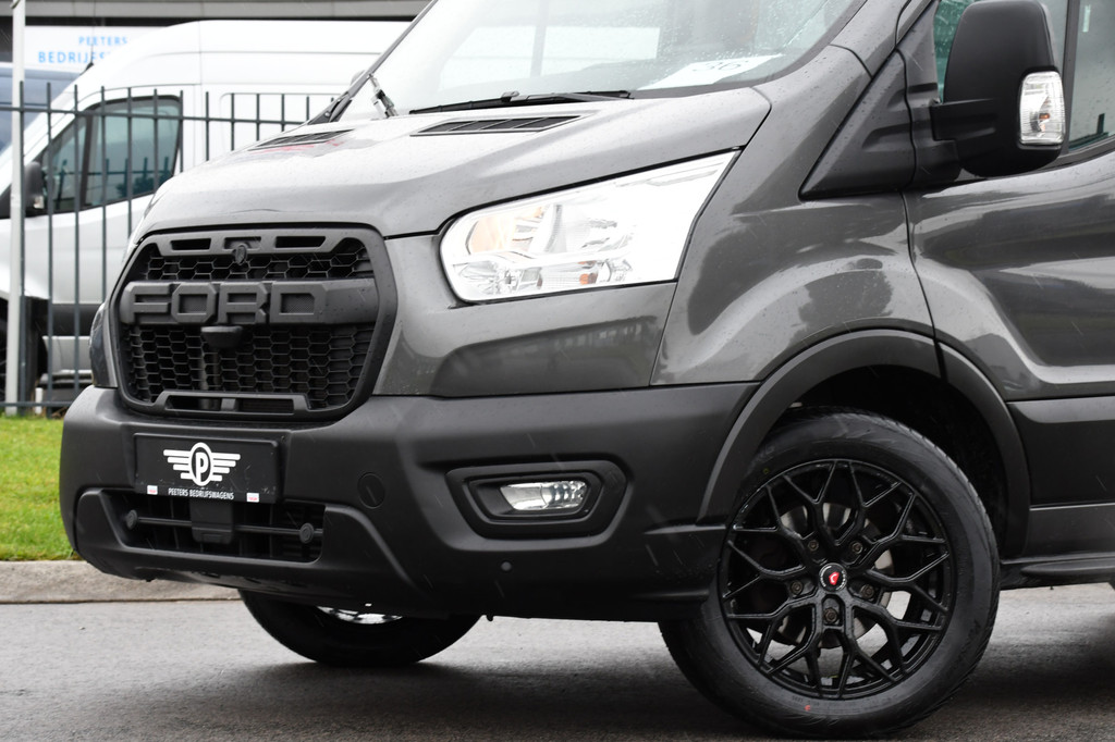 Ford Transit 2.0 TDCI L2H2 DC Raptor Grill Camera, Cruise, Carplay, Stoelverwarming, 130pk, Automaat, Multimedia, 2 x Schuifdeur, Uniek! 7