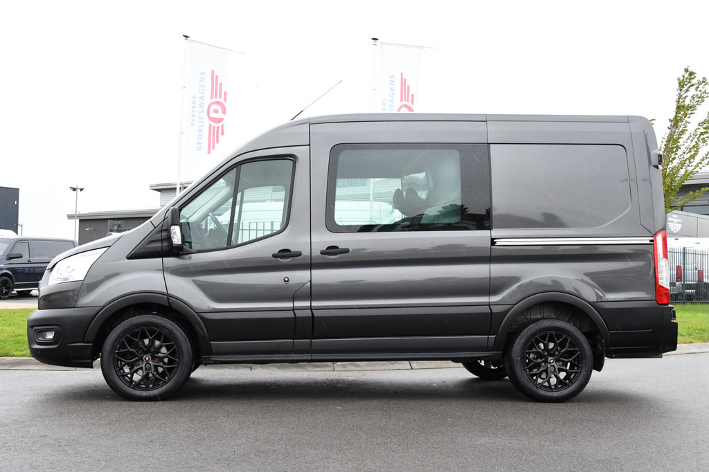 Ford Transit 2.0 TDCI L2H2 DC Raptor Grill Camera, Cruise, Carplay, Stoelverwarming, 130pk, Automaat, Multimedia, 2 x Schuifdeur, Uniek! 9