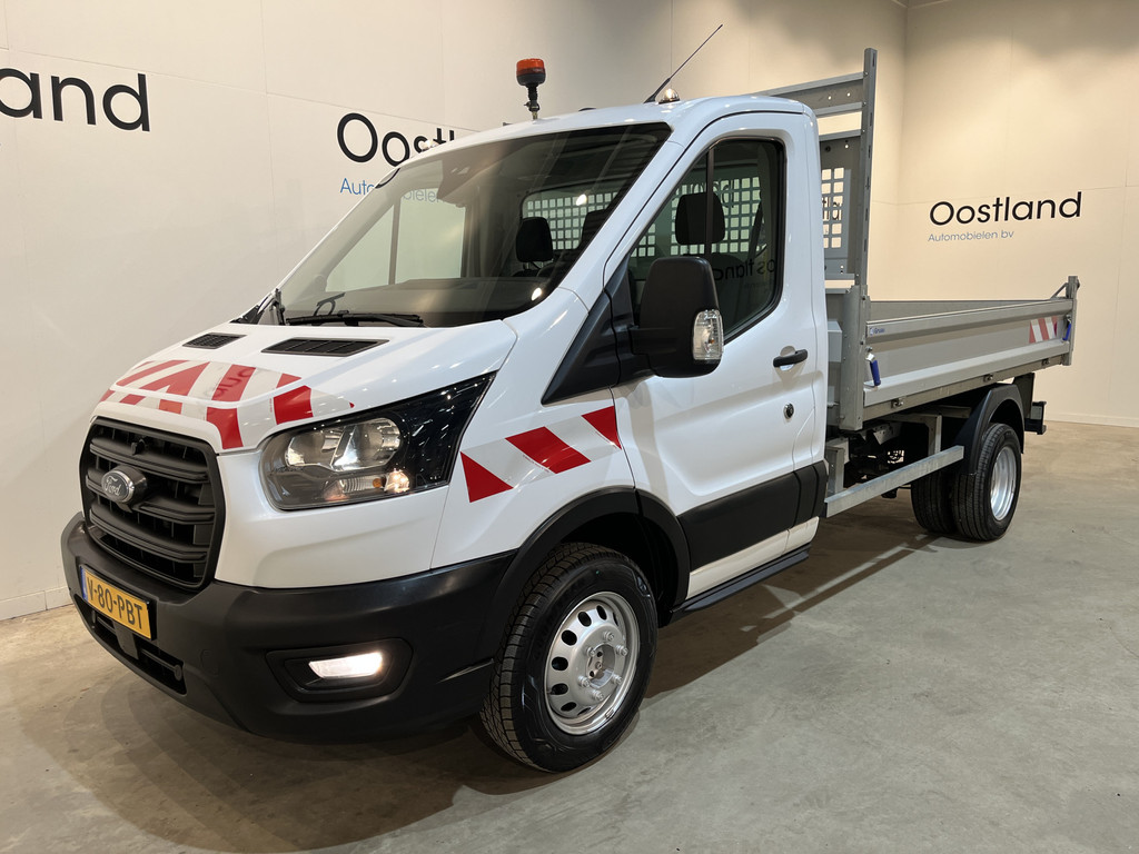 Ford Transit 2.0 TDCI L2 Trend 170 PK DL RWD Kipper / Tipper / Open Laadbak / Euro 6 / Trekhaak 3.500 KG / Airco / Camera / 3-Zits / 22.100 KM !! 18