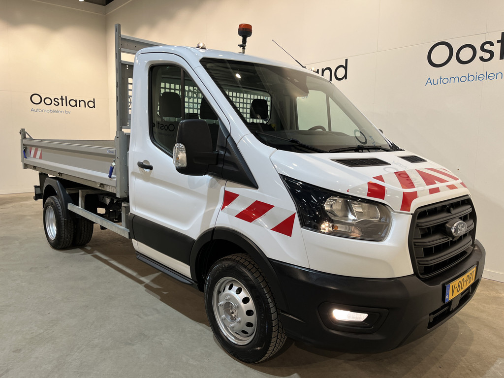 Ford Transit 2.0 TDCI L2 Trend 170 PK DL RWD Kipper / Tipper / Open Laadbak / Euro 6 / Trekhaak 3.500 KG / Airco / Camera / 3-Zits / 22.100 KM !! 19