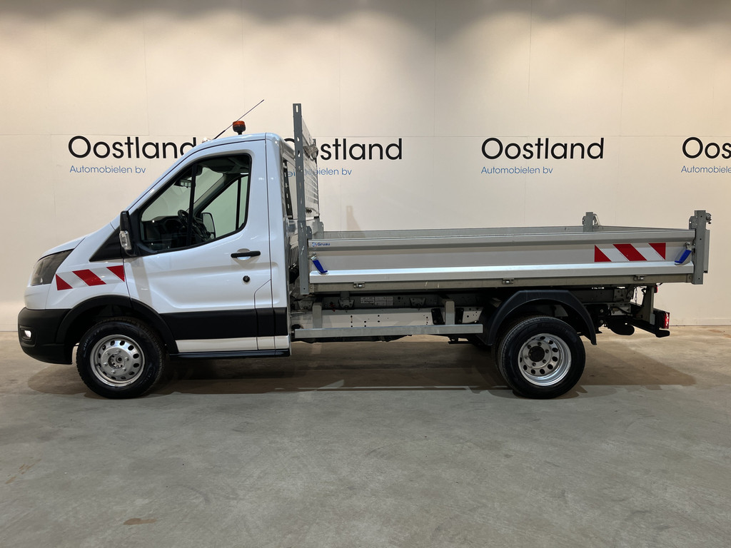 Ford Transit 2.0 TDCI L2 Trend 170 PK DL RWD Kipper / Tipper / Open Laadbak / Euro 6 / Trekhaak 3.500 KG / Airco / Camera / 3-Zits / 22.100 KM !! 2