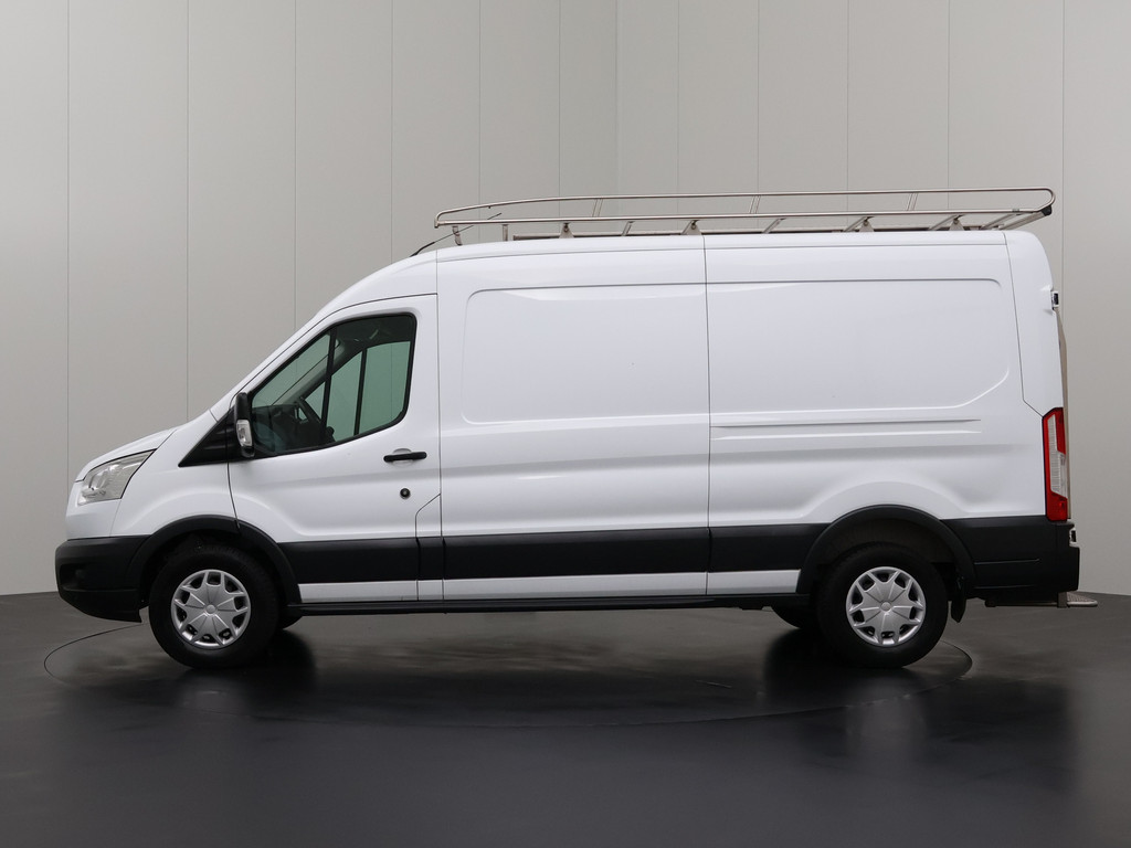 Ford Transit 2.0TDCi 130PK L3H2 Imperiaal | Trekhaak | Navigatie | Airco | Cruise | Betimmering | 3-Persoons 12