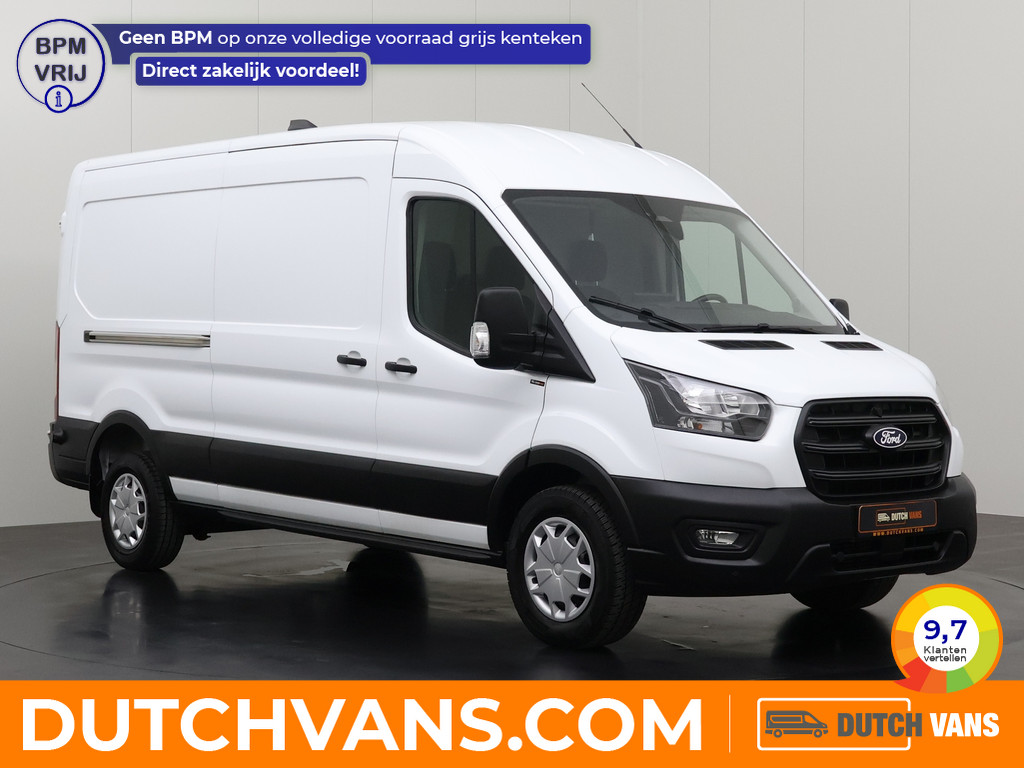 Ford Transit 2.0TDCi 130PK L3H2 | Multimedia | Camera | Airco | Cruise | 3-Zits | Betimmering