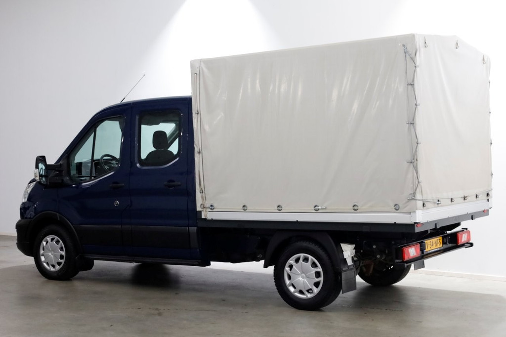 Ford Transit 350 2.0 TDCI 130pk 4x4 L2H1 Trend D.C. Open laadbak met huif 06-2020 11