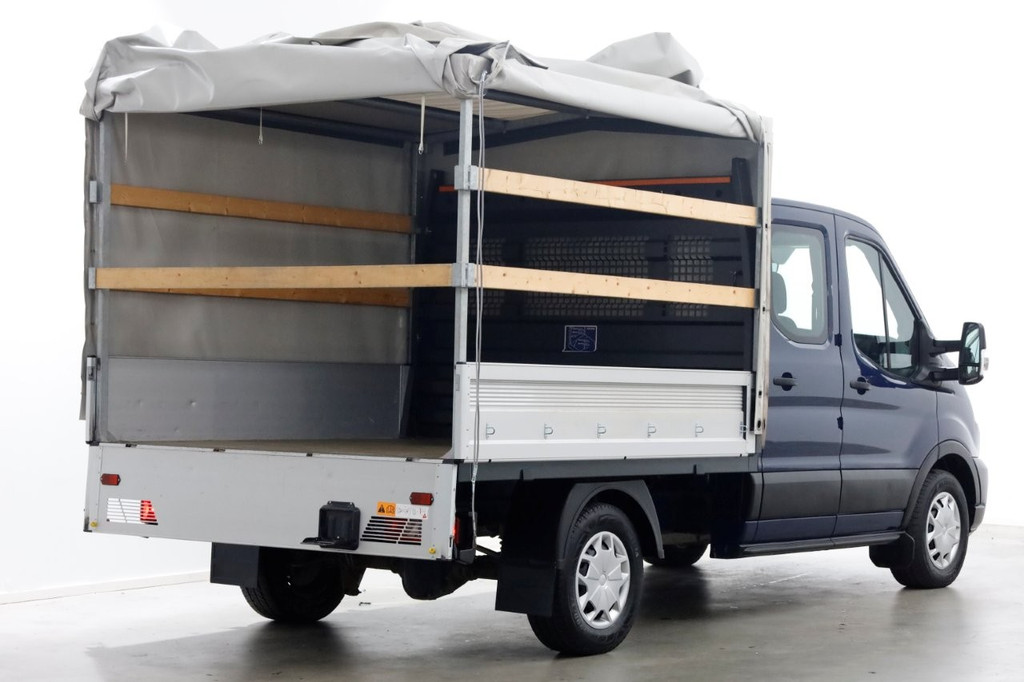 Ford Transit 350 2.0 TDCI 130pk 4x4 L2H1 Trend D.C. Open laadbak met huif 06-2020 14