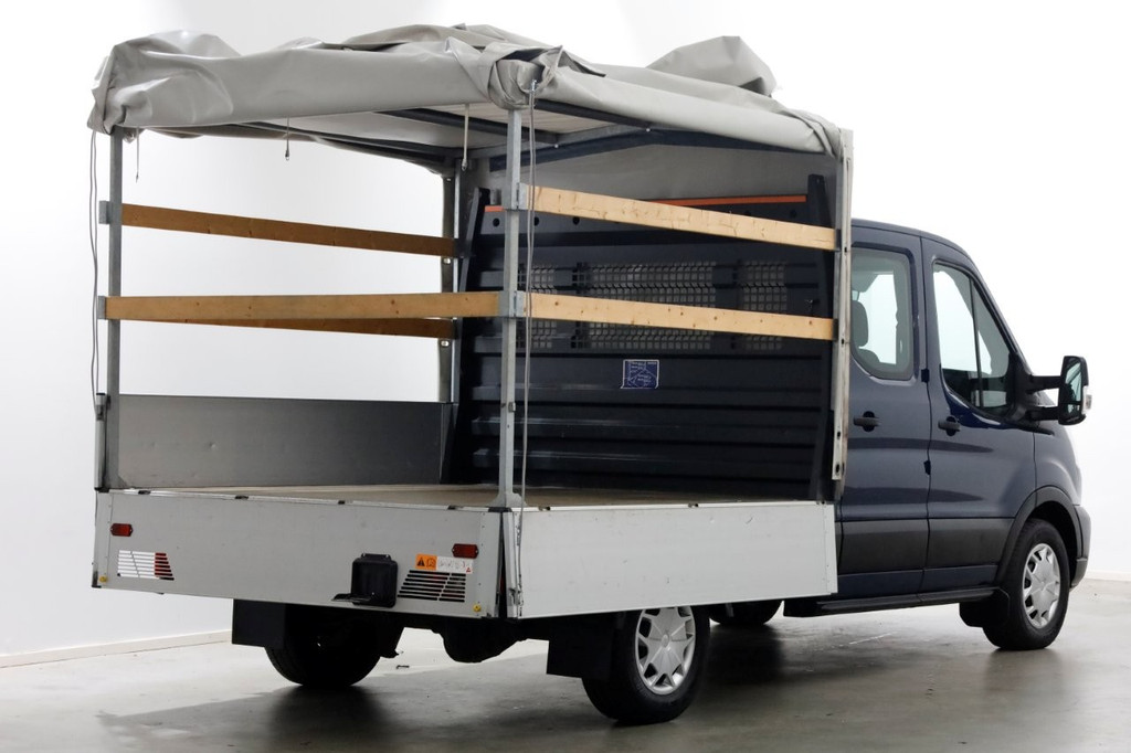 Ford Transit 350 2.0 TDCI 130pk 4x4 L2H1 Trend D.C. Open laadbak met huif 06-2020 16