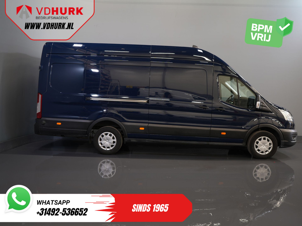 Ford Transit 350 2.0 TDCI 170 pk Aut. Jumbo L4H3 RWD BPM VRIJ! 270 Gr. Deuren/ Climate/ Betimmerd/ Camera/ Carplay/ Cruise/ PDC 11