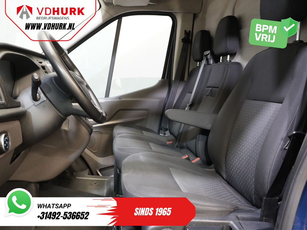 Ford Transit 350 2.0 TDCI 170 pk Aut. Jumbo L4H3 RWD BPM VRIJ! 270 Gr. Deuren/ Climate/ Betimmerd/ Camera/ Carplay/ Cruise/ PDC 12