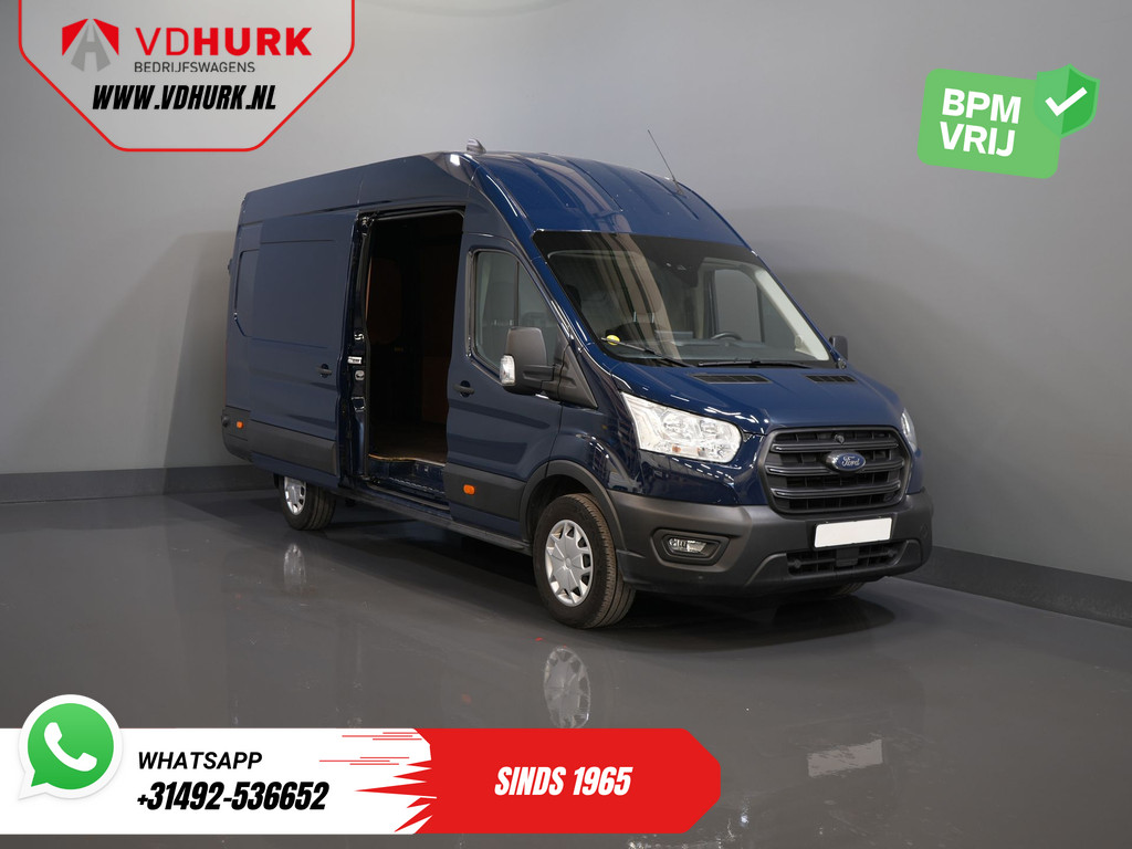Ford Transit 350 2.0 TDCI 170 pk Aut. Jumbo L4H3 RWD BPM VRIJ! 270 Gr. Deuren/ Climate/ Betimmerd/ Camera/ Carplay/ Cruise/ PDC 9