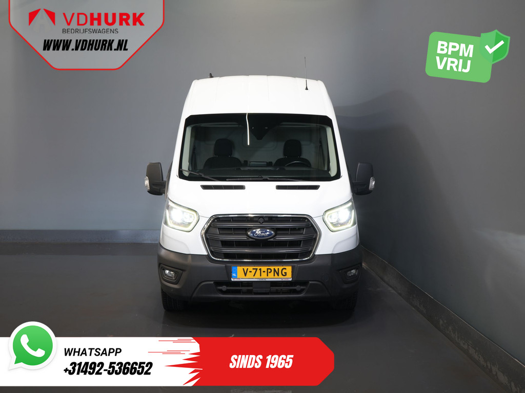 Ford Transit 350 2.0 TDCI 185 pk Aut. L3H3 Riem V.V/ 2xSchuifdeur/ Bi-Xenon/ Elek.Stoel/ Carplay/ Stoelverw./ Camera/ Cruise/ PDC/ Navi 7