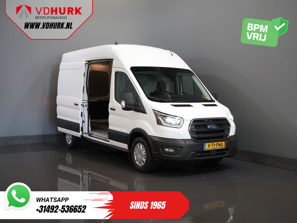 Ford Transit 350 2.0 TDCI 185 pk Aut. L3H3 Riem V.V/ 2xSchuifdeur/ Bi-Xenon/ Elek.Stoel/ Carplay/ Stoelverw./ Camera/ Cruise/ PDC/ Navi 9