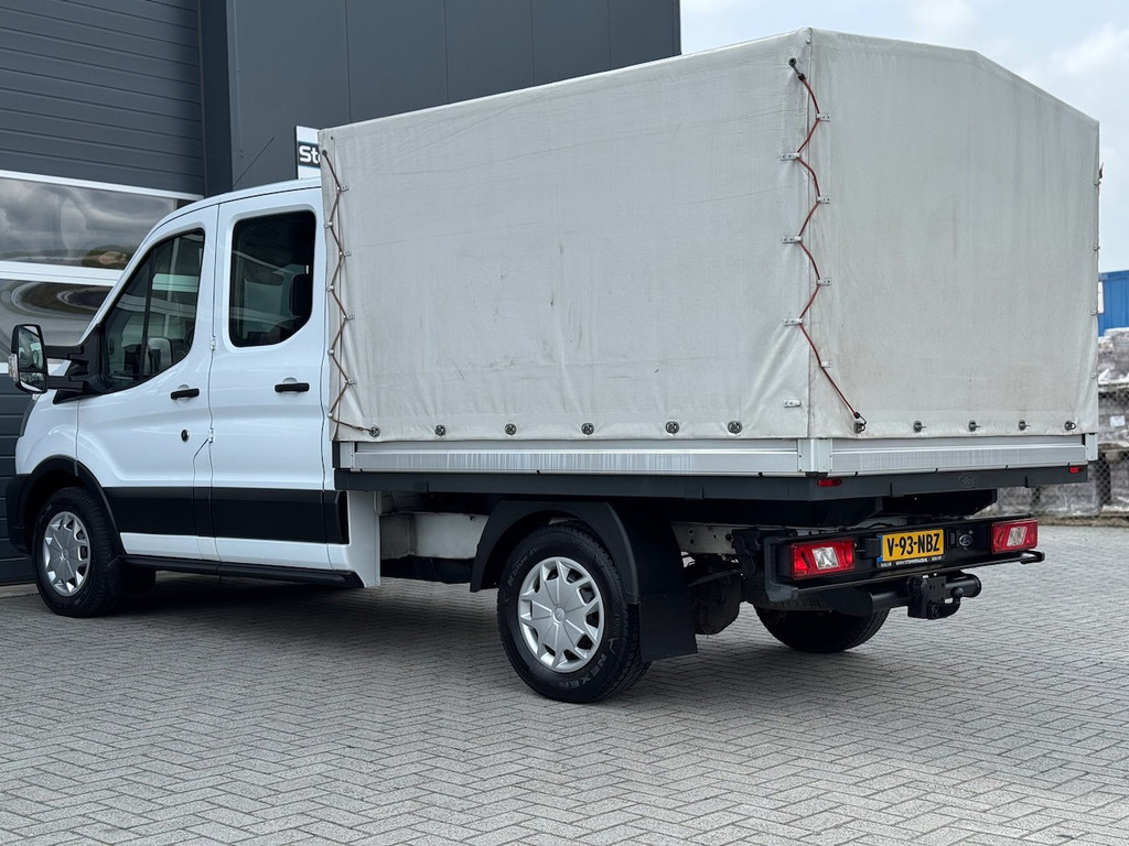 Ford Transit 350 2.0 TDCI L2H1 DC 4WD | Huif | CarPlay | Navi | Cruise | 7-persoons | Standkachel | Airco | Trekhaak | AWD 4x4 2