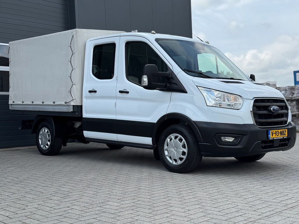 Ford Transit 350 2.0 TDCI L2H1 DC 4WD | Huif | CarPlay | Navi | Cruise | 7-persoons | Standkachel | Airco | Trekhaak | AWD 4x4 7