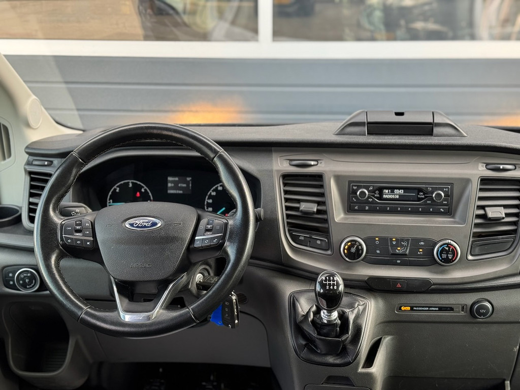 Ford Transit 350 2.0 TDCI L2H1 DC Trend 4WD | Open laadbak | Bluetooth | Kunstleder | 7-pers | Cruise| Airco | Radio | AWD 4×4 12