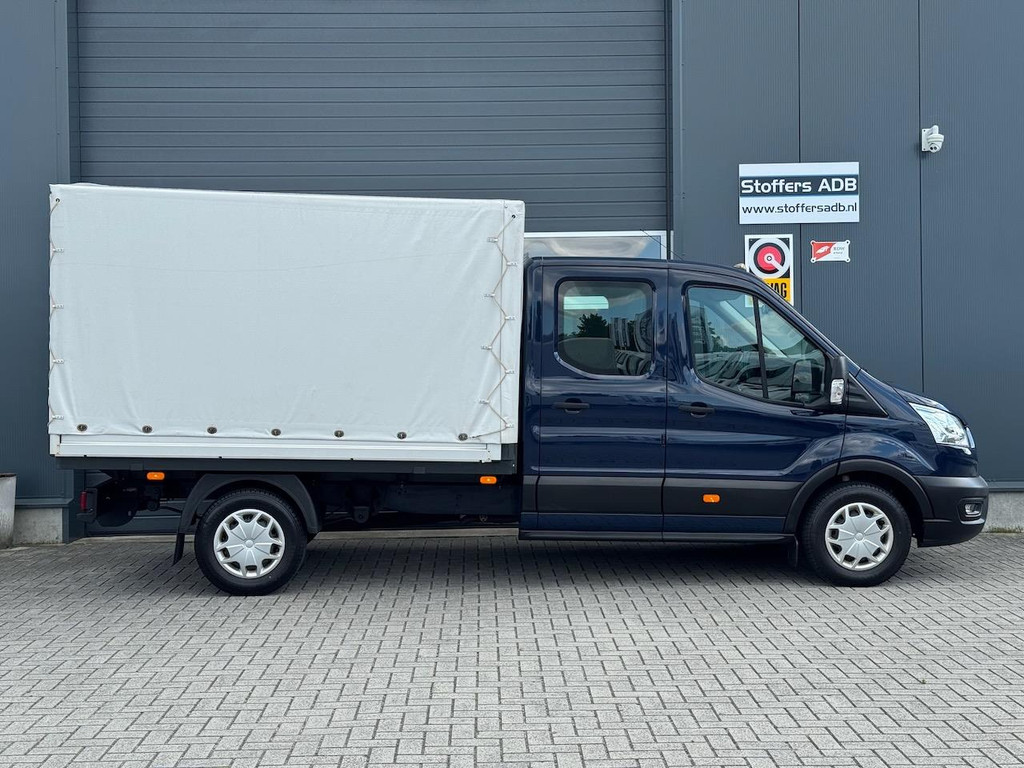 Ford Transit 350 2.0 TDCI L3H1 DC 4WD | Huif | Cruise | Stoelverw.| Bluetooth | 7-persoons | Vierwielaandrijving | Airco | AWD 4×4 7